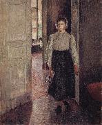 Camille Pissarro The Young maid painting